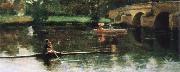 John Lavery The Bridge at Grez oil painting artist